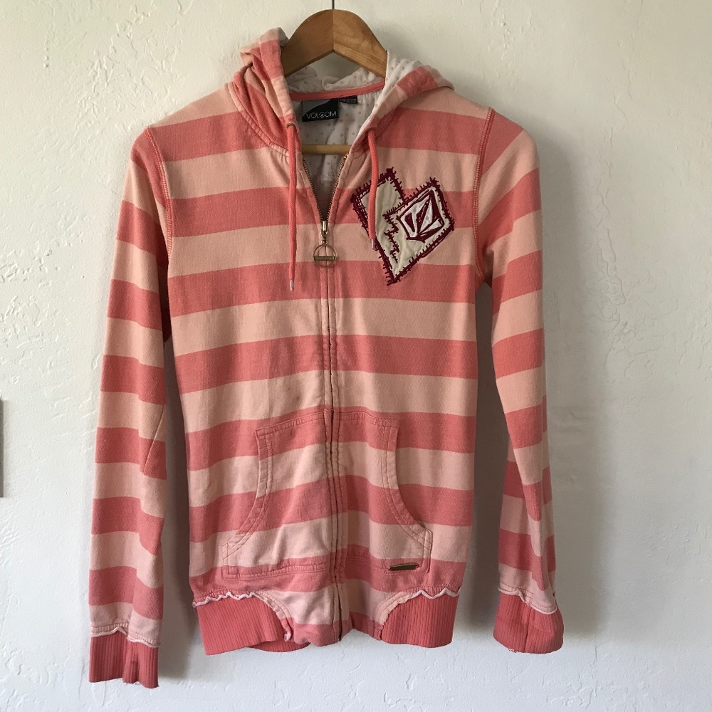 Volcom Striped Hooded Sweatshirt
